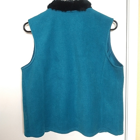 Bob Mackie Wearable Art Fur-Trimmed Jeweled & Embroidered Vest S - Picture 5 of 8